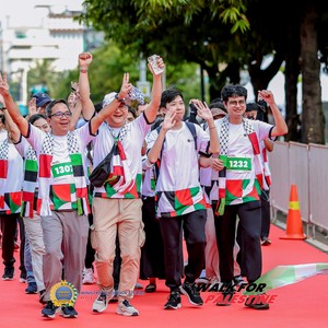 Race photo from WALK FOR PALESTINE