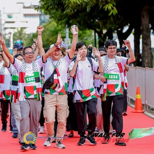 Race photo from WALK FOR PALESTINE