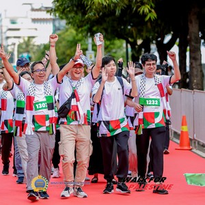 Race photo from WALK FOR PALESTINE