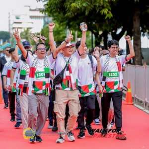 Race photo from WALK FOR PALESTINE
