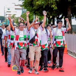 Race photo from WALK FOR PALESTINE