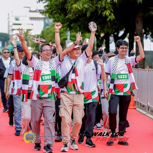 Race photo from WALK FOR PALESTINE