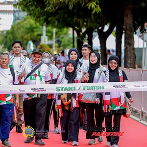 Race photo from WALK FOR PALESTINE