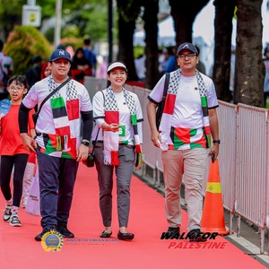 Race photo from WALK FOR PALESTINE