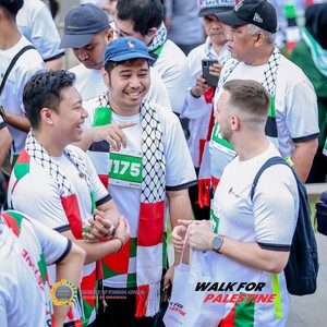 Race photo from WALK FOR PALESTINE