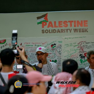 Race photo from WALK FOR PALESTINE