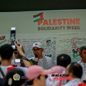 Race photo from WALK FOR PALESTINE