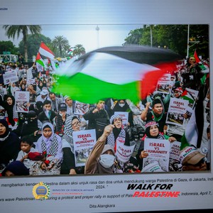 Race photo from WALK FOR PALESTINE