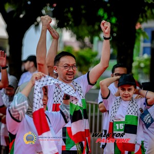 Race photo from WALK FOR PALESTINE