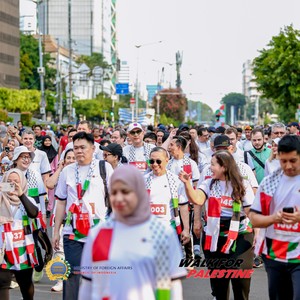 Race photo from WALK FOR PALESTINE