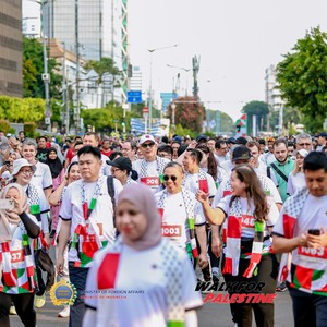 Race photo from WALK FOR PALESTINE