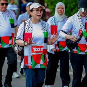 Race photo from WALK FOR PALESTINE