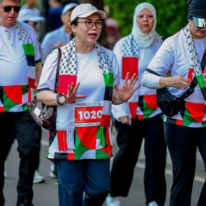 Race photo from WALK FOR PALESTINE