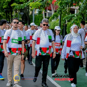 Race photo from WALK FOR PALESTINE