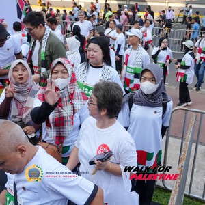 Race photo from WALK FOR PALESTINE