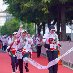Race photo from WALK FOR PALESTINE