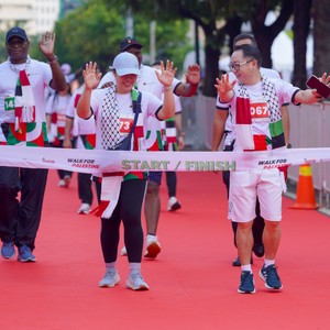 Race photo from WALK FOR PALESTINE