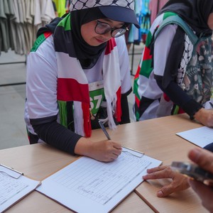 Race photo from WALK FOR PALESTINE