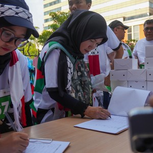 Race photo from WALK FOR PALESTINE