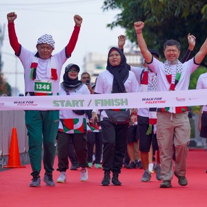 Race photo from WALK FOR PALESTINE