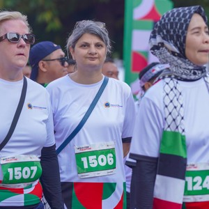 Race photo from WALK FOR PALESTINE