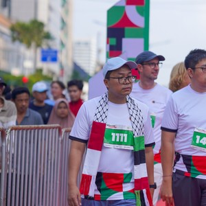 Race photo from WALK FOR PALESTINE