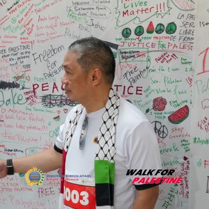 Race photo from WALK FOR PALESTINE