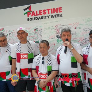 Race photo from WALK FOR PALESTINE