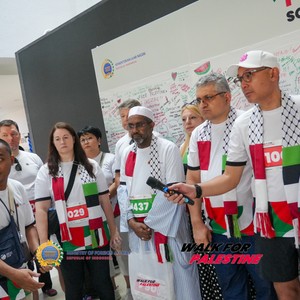 Race photo from WALK FOR PALESTINE