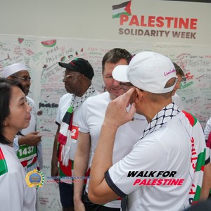 Race photo from WALK FOR PALESTINE