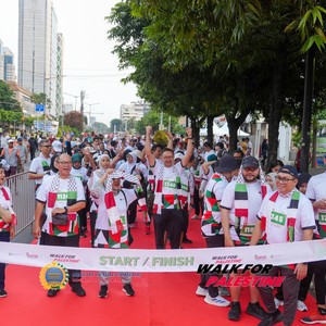 Race photo from WALK FOR PALESTINE