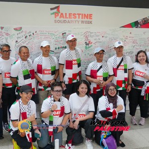 Race photo from WALK FOR PALESTINE