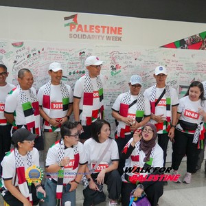 Race photo from WALK FOR PALESTINE
