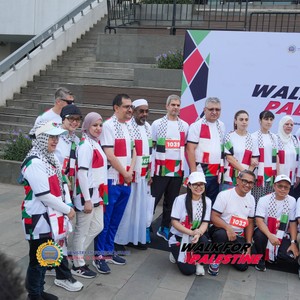 Race photo from WALK FOR PALESTINE