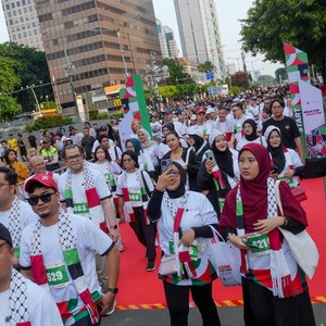 Race photo from WALK FOR PALESTINE