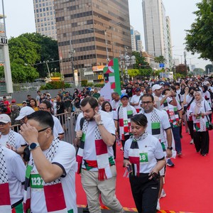 Race photo from WALK FOR PALESTINE