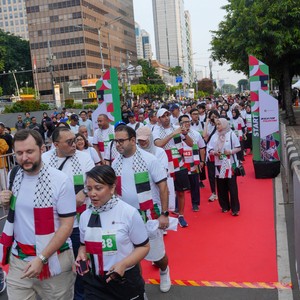 Race photo from WALK FOR PALESTINE