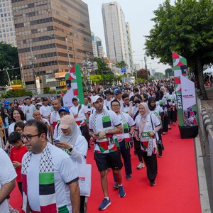 Race photo from WALK FOR PALESTINE