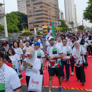 Race photo from WALK FOR PALESTINE