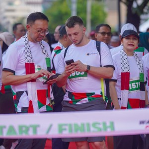Race photo from WALK FOR PALESTINE