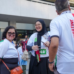 Race photo from WALK FOR PALESTINE