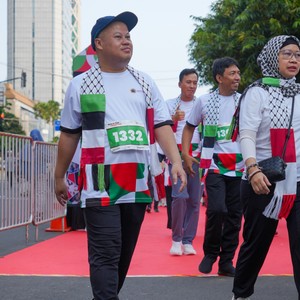 Race photo from WALK FOR PALESTINE