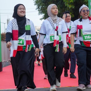Race photo from WALK FOR PALESTINE