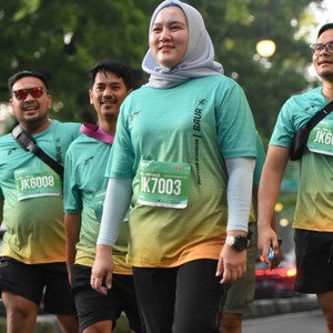 Race photo from BAUR RUN 2025