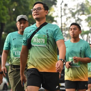 Race photo from BAUR RUN 2025