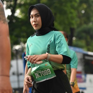 Race photo from BAUR RUN 2025