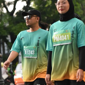 Race photo from BAUR RUN 2025