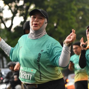 Race photo from BAUR RUN 2025
