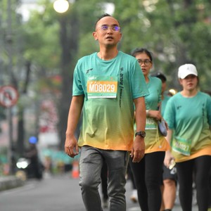 Race photo from BAUR RUN 2025