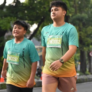 Race photo from BAUR RUN 2025
